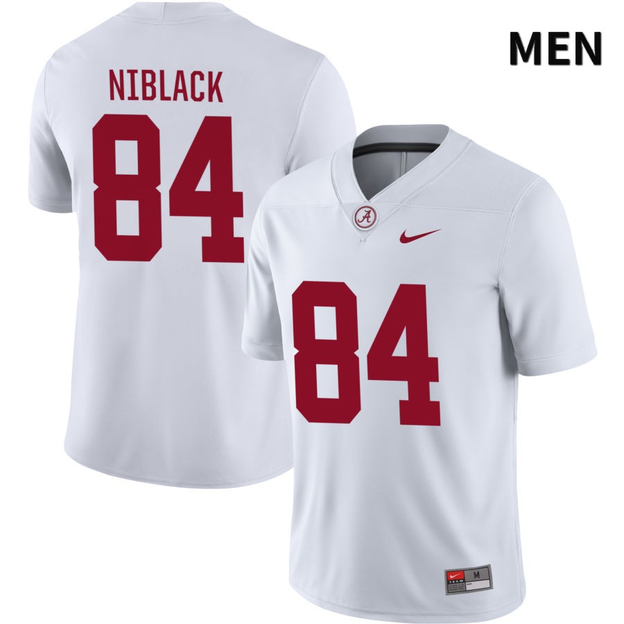 Alabama Crimson Tide Men's Amari Niblack #84 NIL White 2022 NCAA Authentic Stitched College Football Jersey HB16D20YD